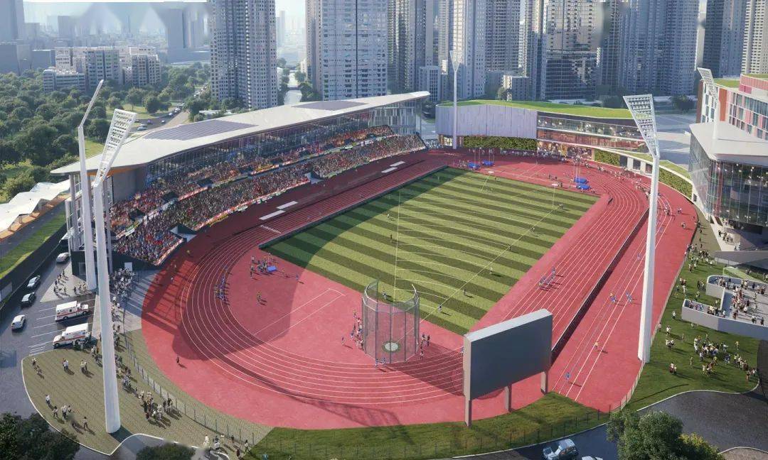 公众运动场与运动健康中心(设计效果图)美食海湾(设计效果图)启德体育