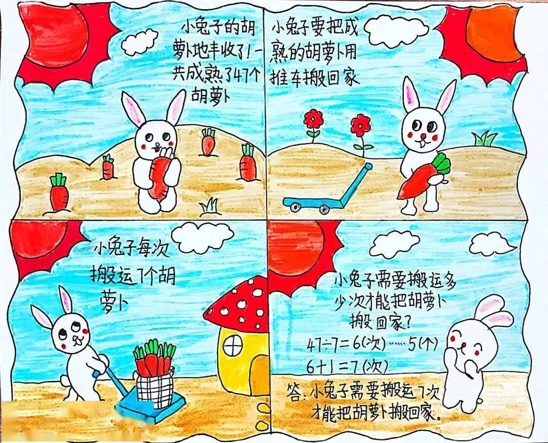 数学小故事绘画作品图片