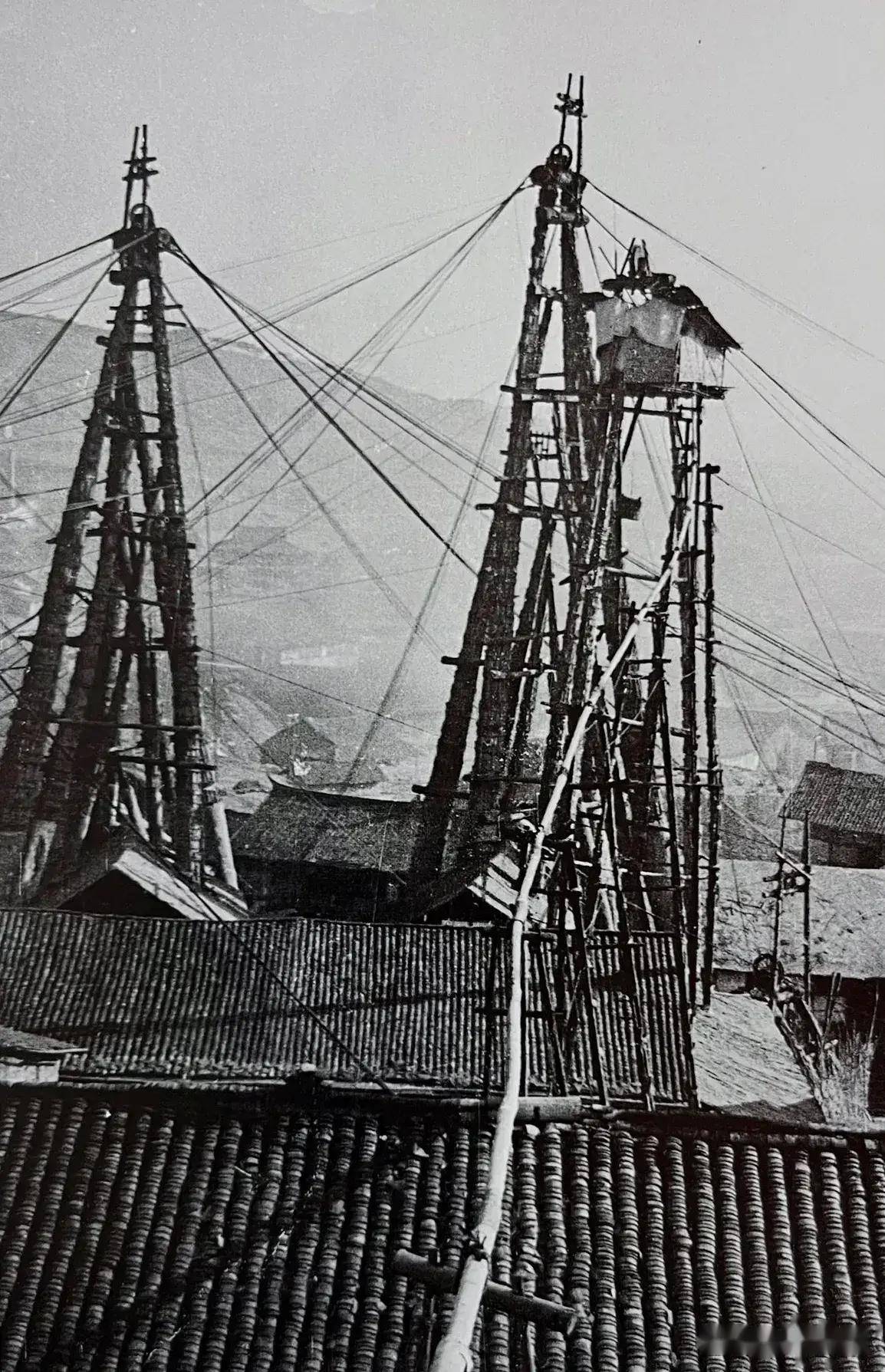 老照片1941年11月四川井盐东厂岩区自流井大堡于自贡429