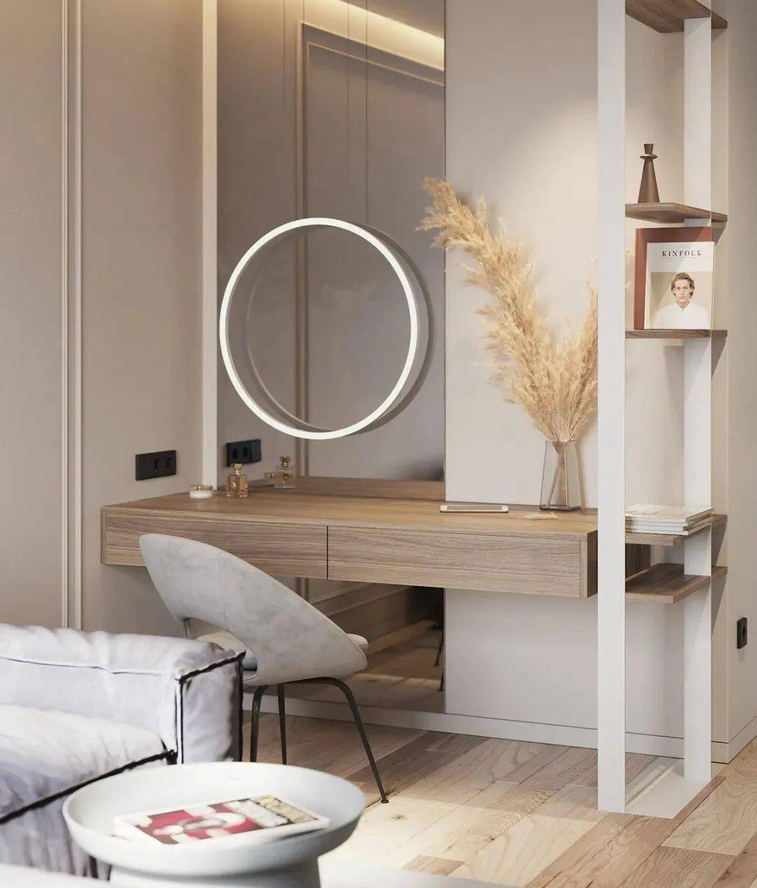 这些梳妆台的设计,让你每天美出新高度!_空间_卧室_合作