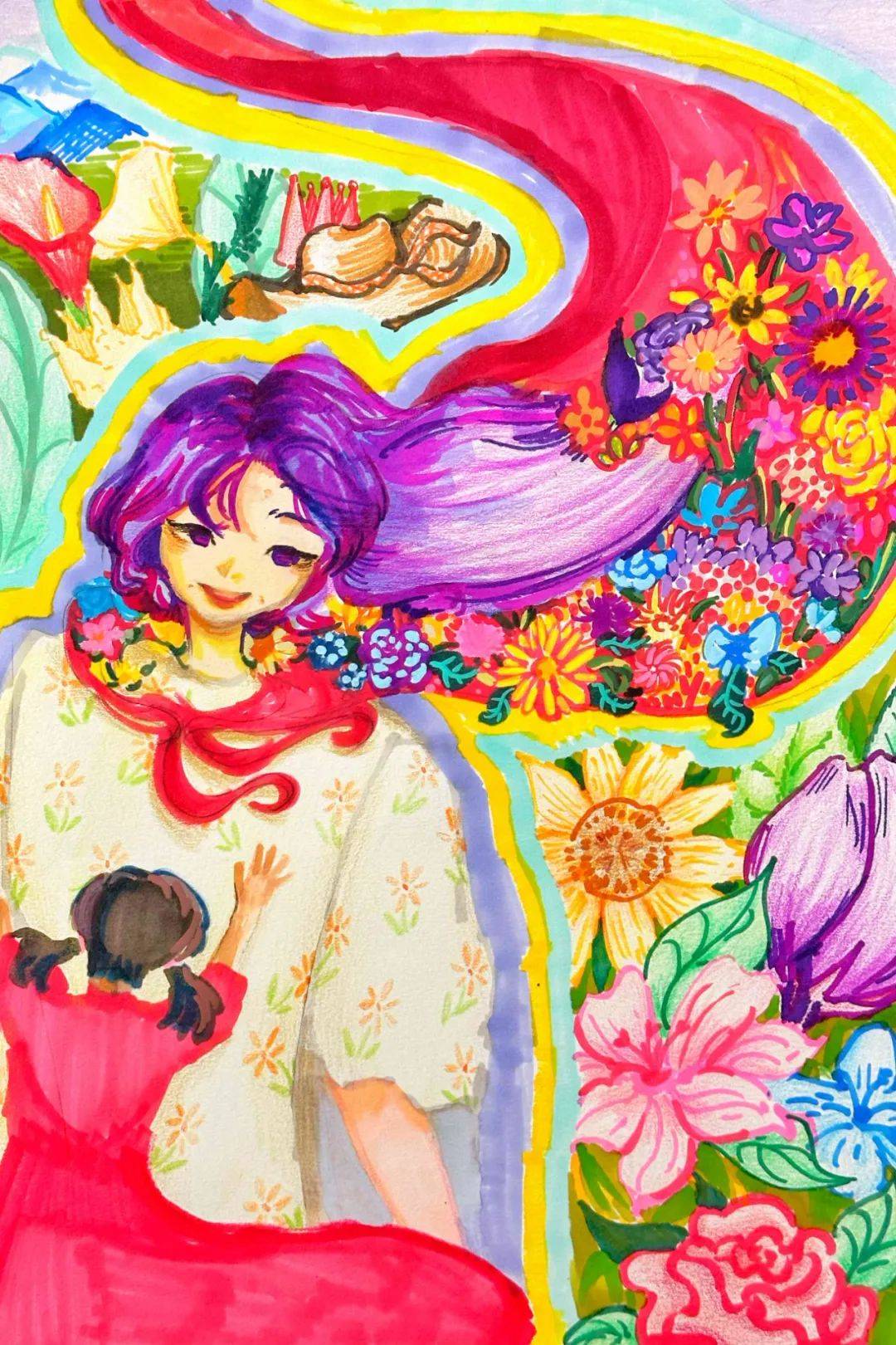 女神节快乐小画师笔下定格她们的魅力