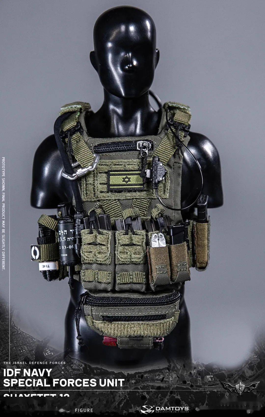 新品预定~ damtoys 1/6 以色列idf国防军海军特种部队第13突击队 7810
