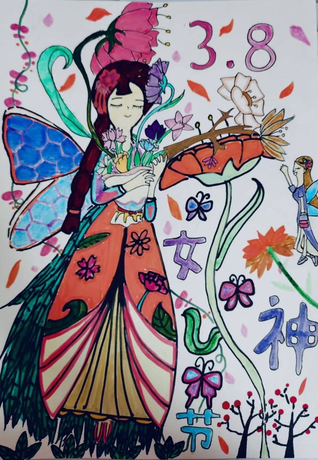 女神节快乐小画师笔下定格她们的魅力