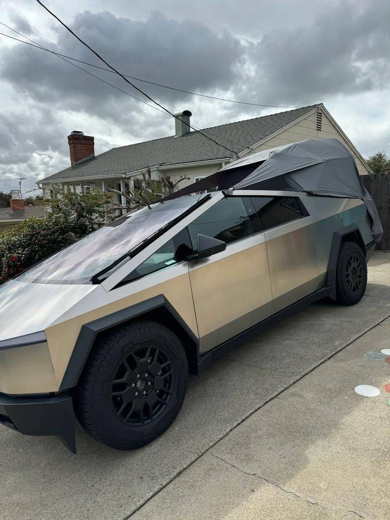 卖家秀vs买家秀,特斯拉售3000美元的cybertruck车斗帐