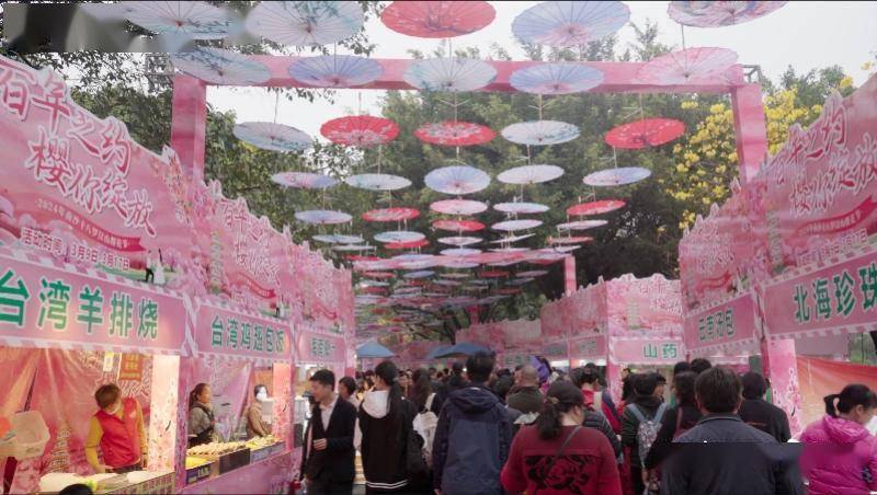海量好物美食齐亮相广州南沙樱花节特色集市等你来逛