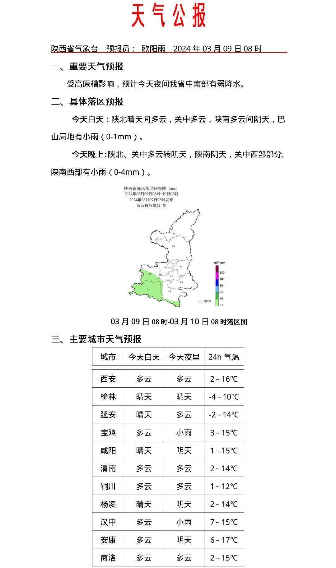 陕西降水今晚就到西安入春了吗最新回应