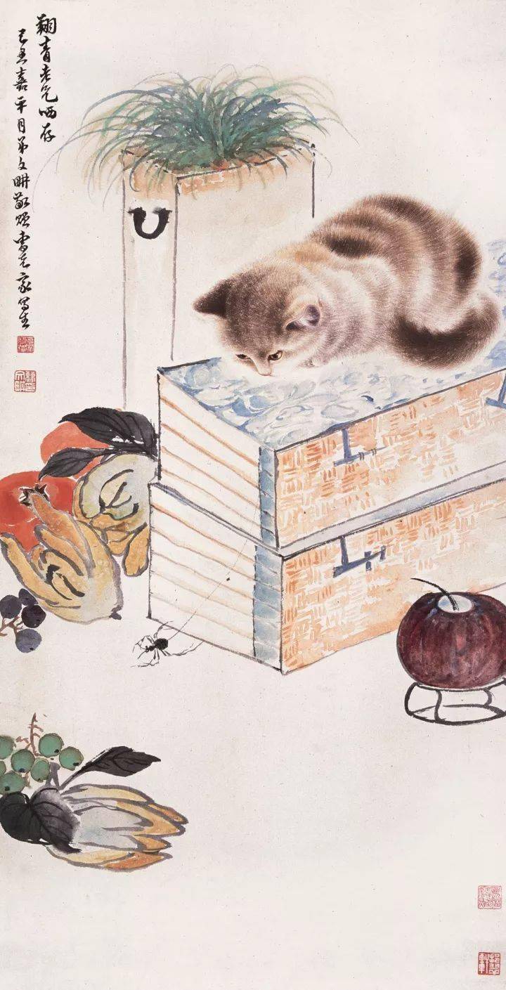 他画的猫活泼精灵人见人爱