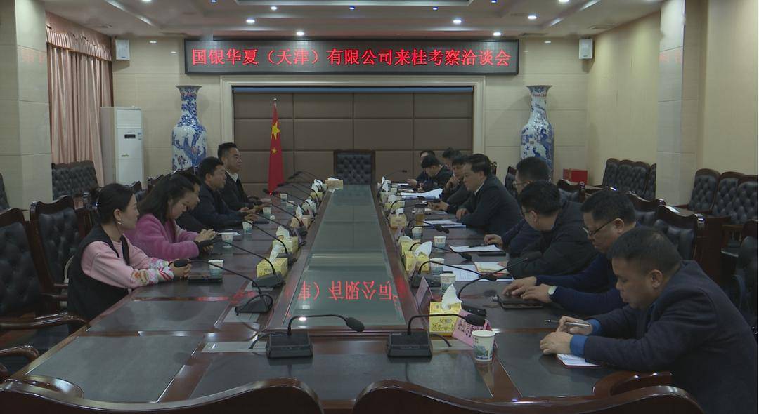 国银华夏天津有限公司来桂考察洽谈