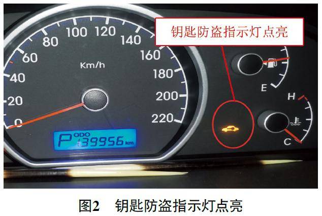 起动机运转有力,且组合仪表上的发动机转速表指示转速为200 r/min~300
