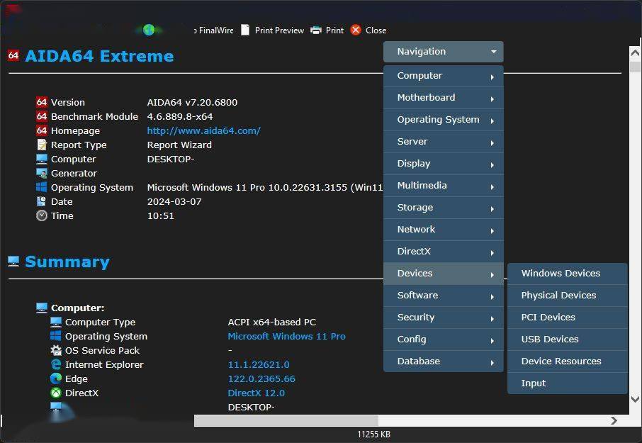 aida64720发布引入3种深色模式增强传感器监测