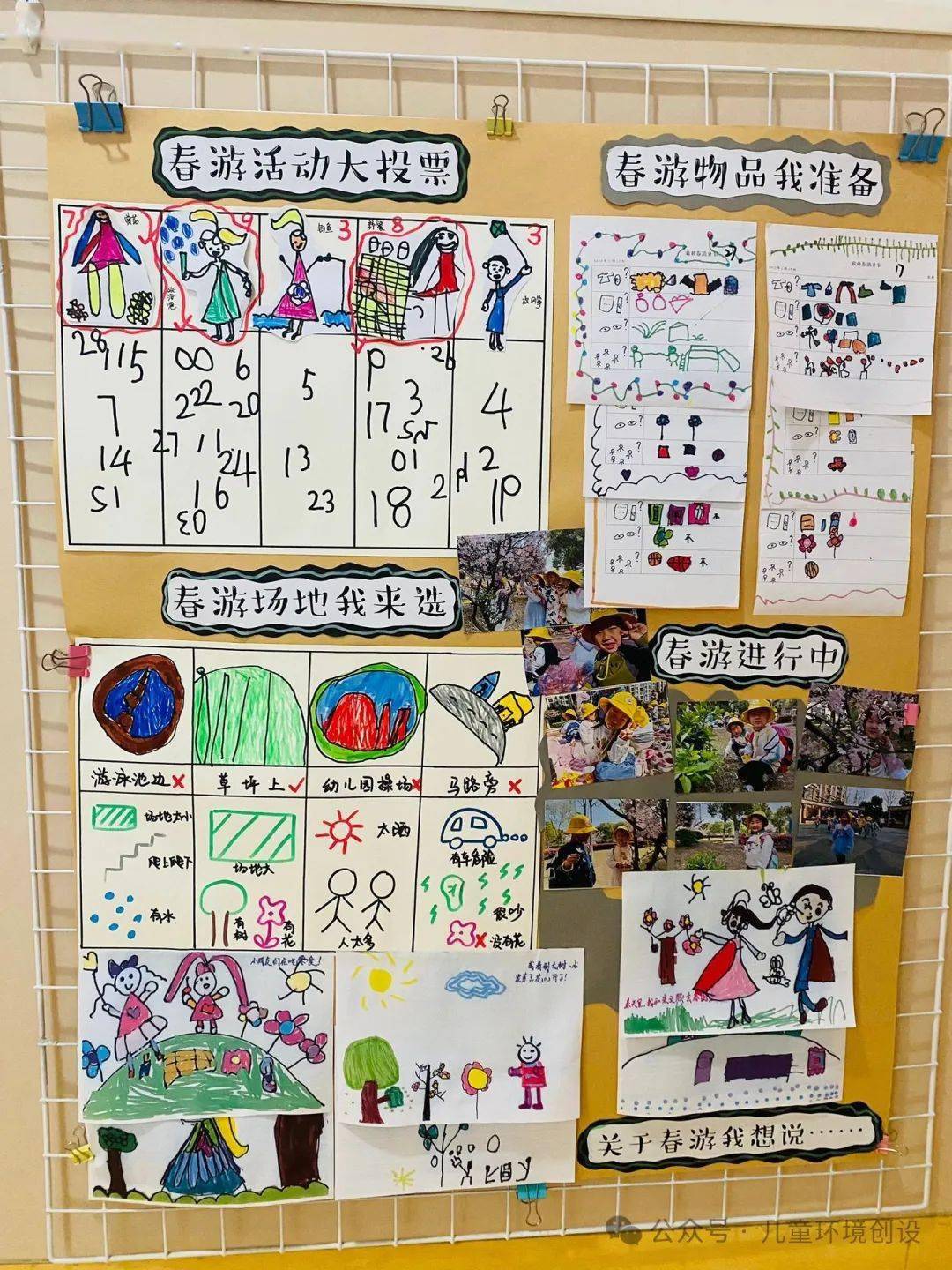 幼儿园中班春天《寻找春天》主题墙发布者:啊乱寻找春天春天主题环境
