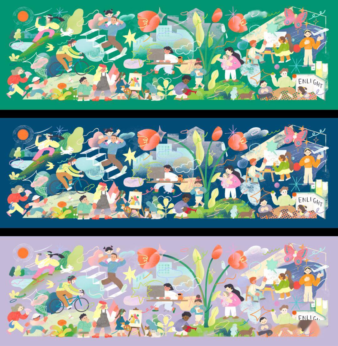 《教育点亮未来》获hiii illustration 2022 优秀作品奖关于插画关于