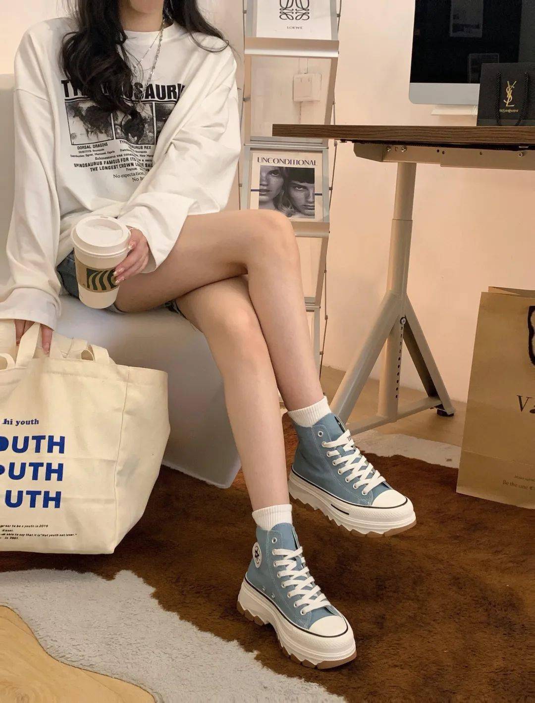 肖战杨紫吴昕明星同款匡威限定款厚底鞋100年限定款代购800全球都断货