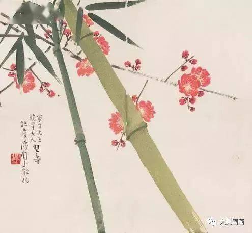 陈树人花鸟：枫红花艳，画更美！_高剑父_绘画_经典