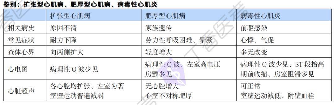 心脏瓣膜病表格图片