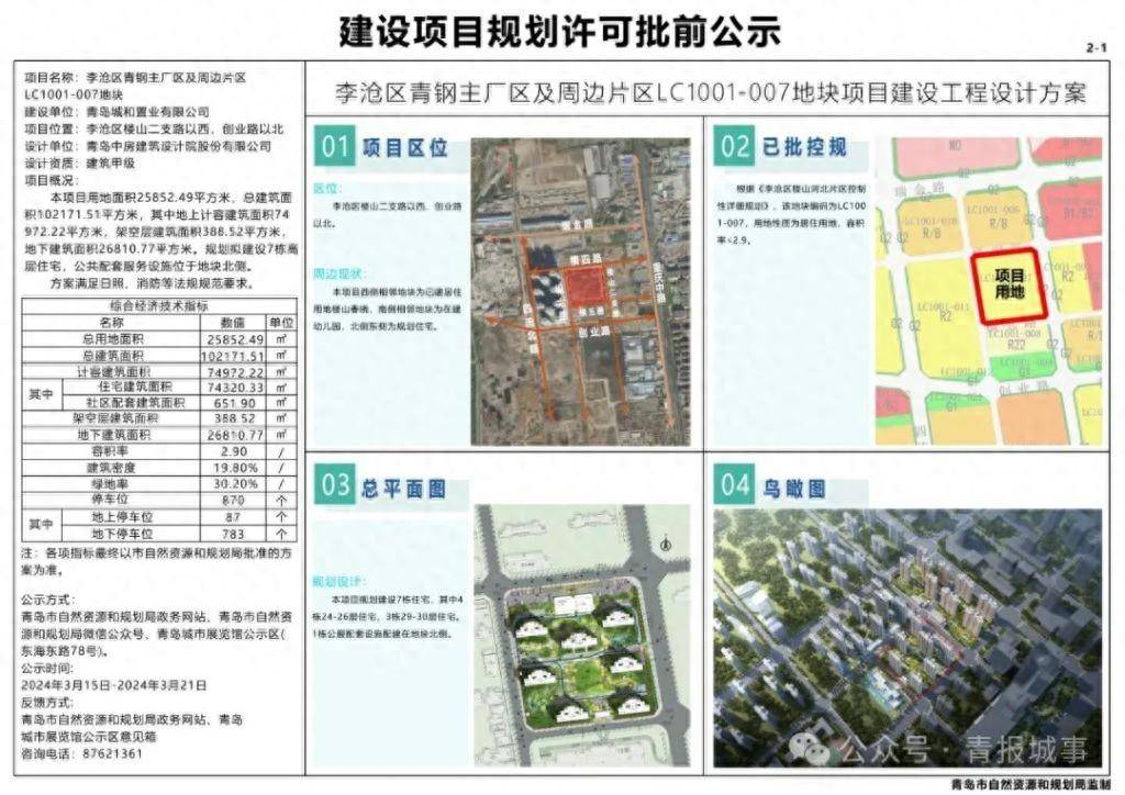 青岛多个项目最新进展，涉及这些区域_规划_地块_公示