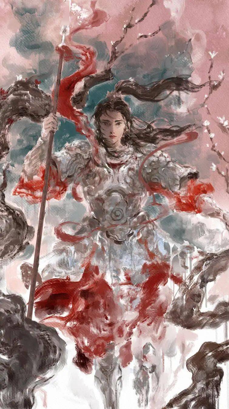 q3《将魂》木兰篇的几幅作品由一个从女娇娥到冲锋的将士再到女将军