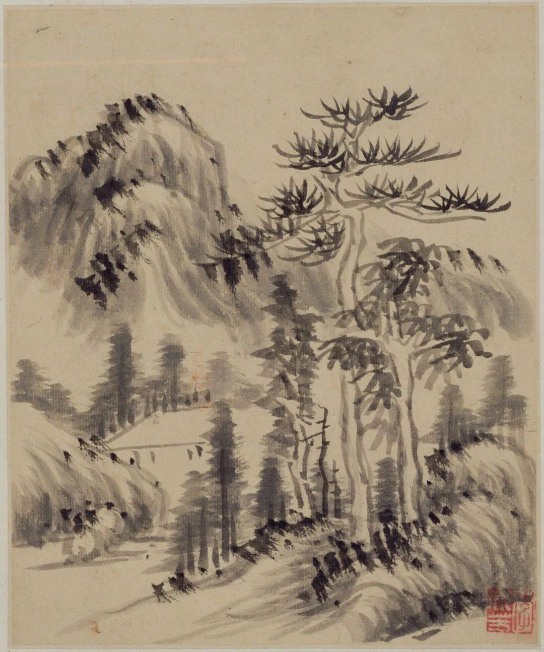 李流芳卧游册,墨沉淋漓