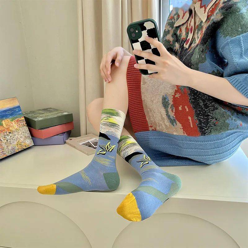 梵高莫奈把艺术穿在脚上这些袜子太有文艺气息了