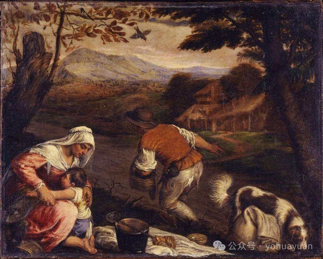 油画欣赏——jacopo bassano_场景_弗朗西斯科_父亲