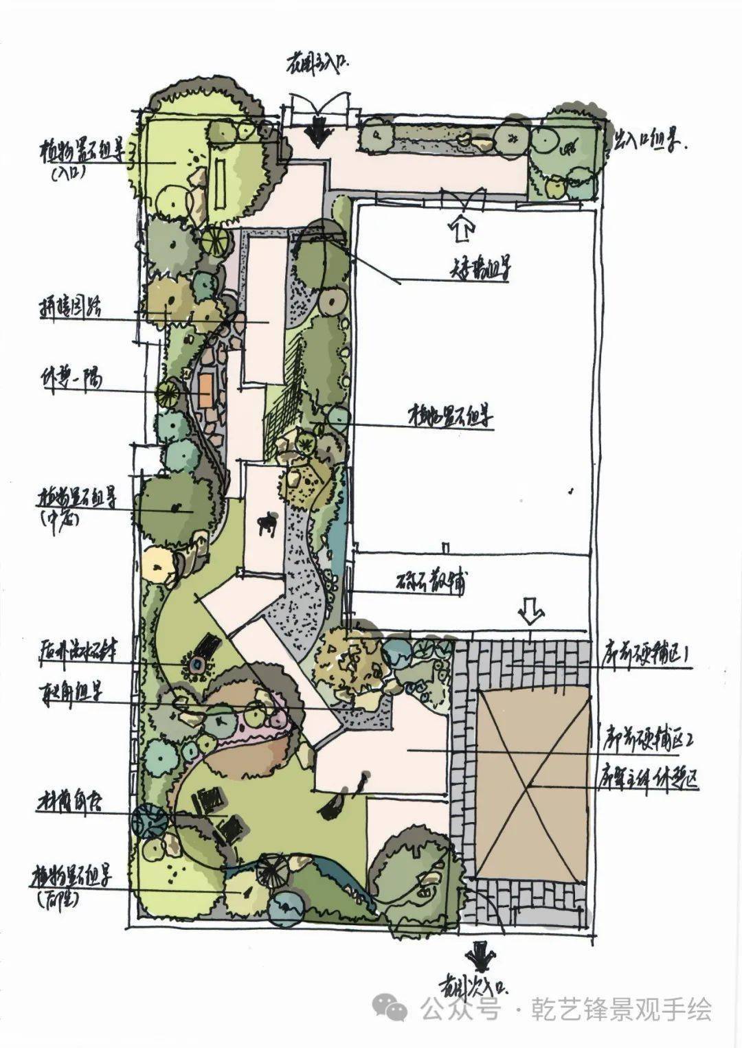 教你如何打造自己的花园艺锋庭院花园平面构思设计课3月25日开课仅剩
