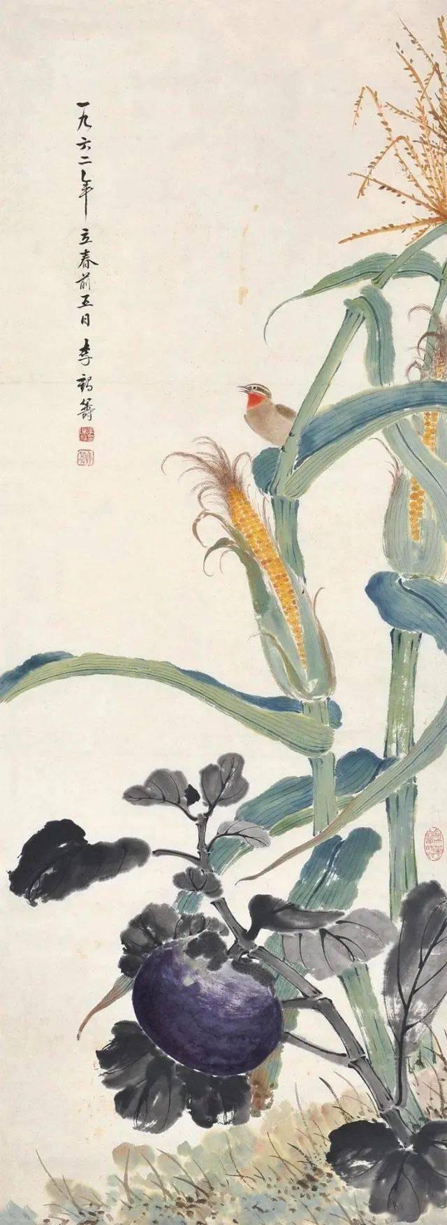 李鹤筹花鸟动物画蔬果图欣赏