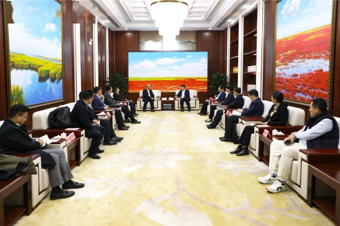 中国新兴集团有限责任公司张建一行到开发区拜访交流