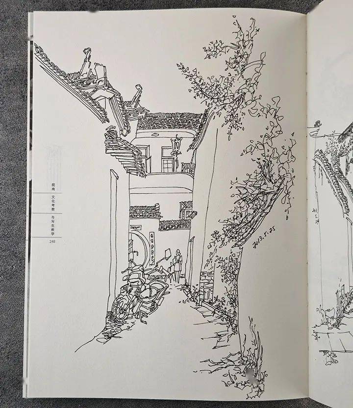 本书是风景写生的入门教材,前半部对皖南的古村落,历史文化,徽派建筑