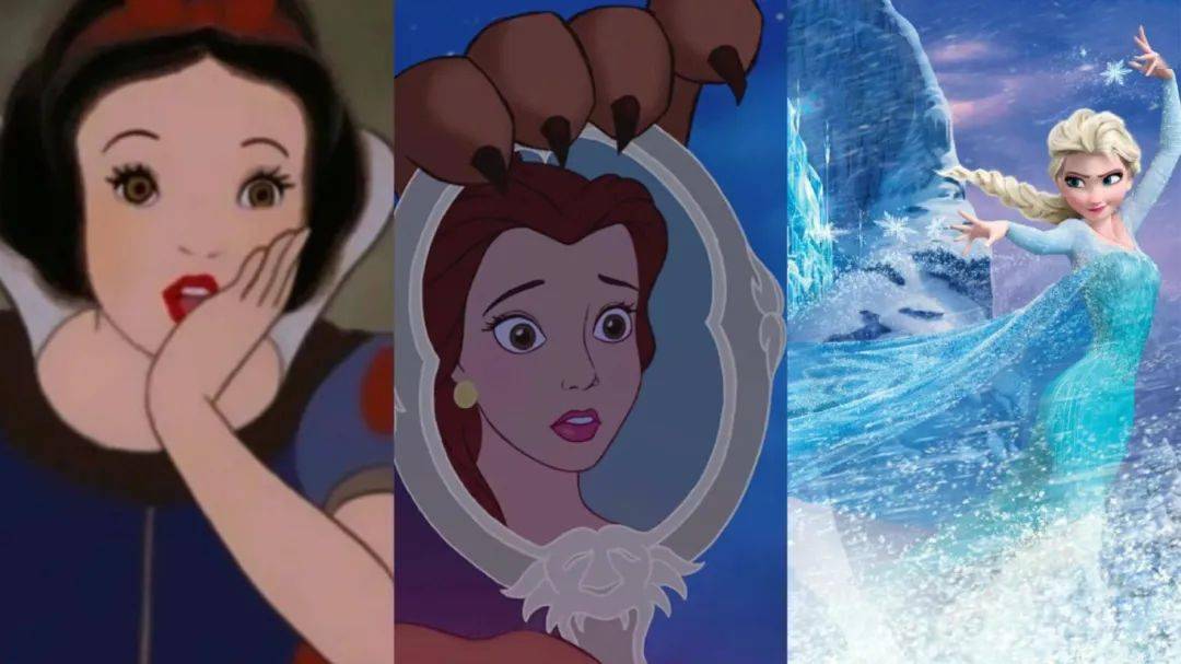 被王子的吻唤醒,贝儿却坚强勇敢用吻把野兽变回了王子,等到女王艾莎