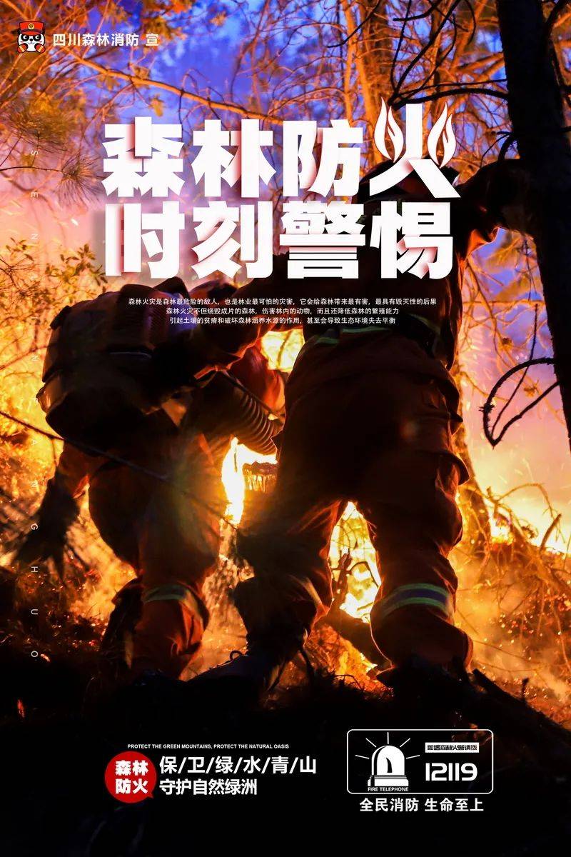 森林消防公益海报
