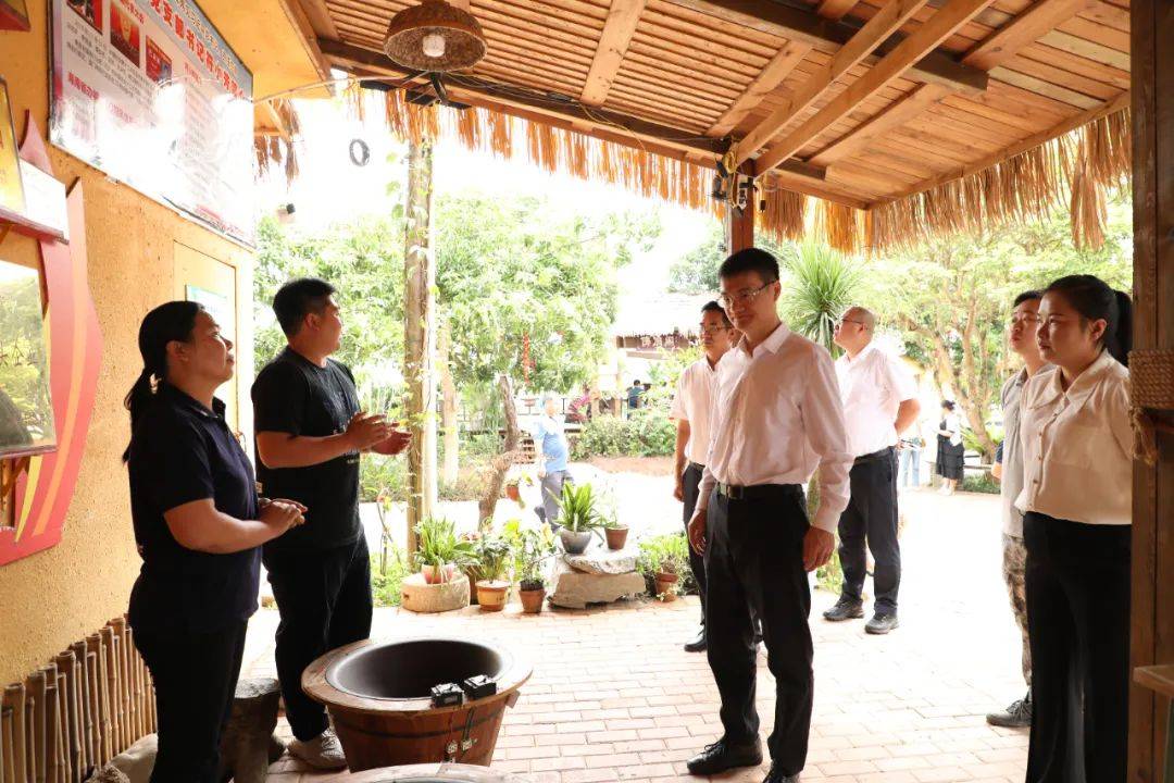 团省委书记叶光亮一行到白沙调研青年人才助力乡村振兴工作情况