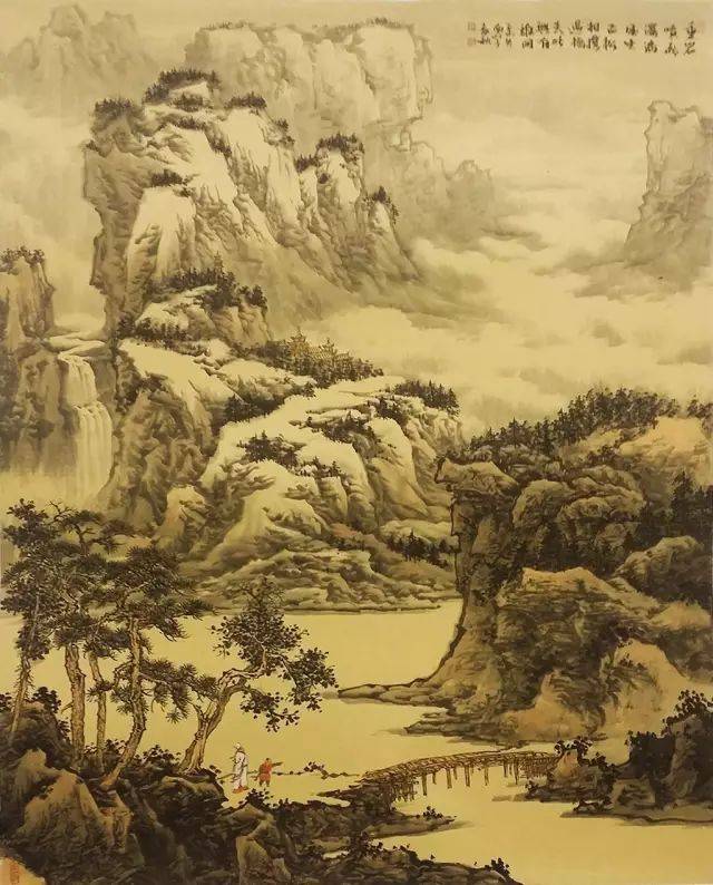 浅淡山水画临摹