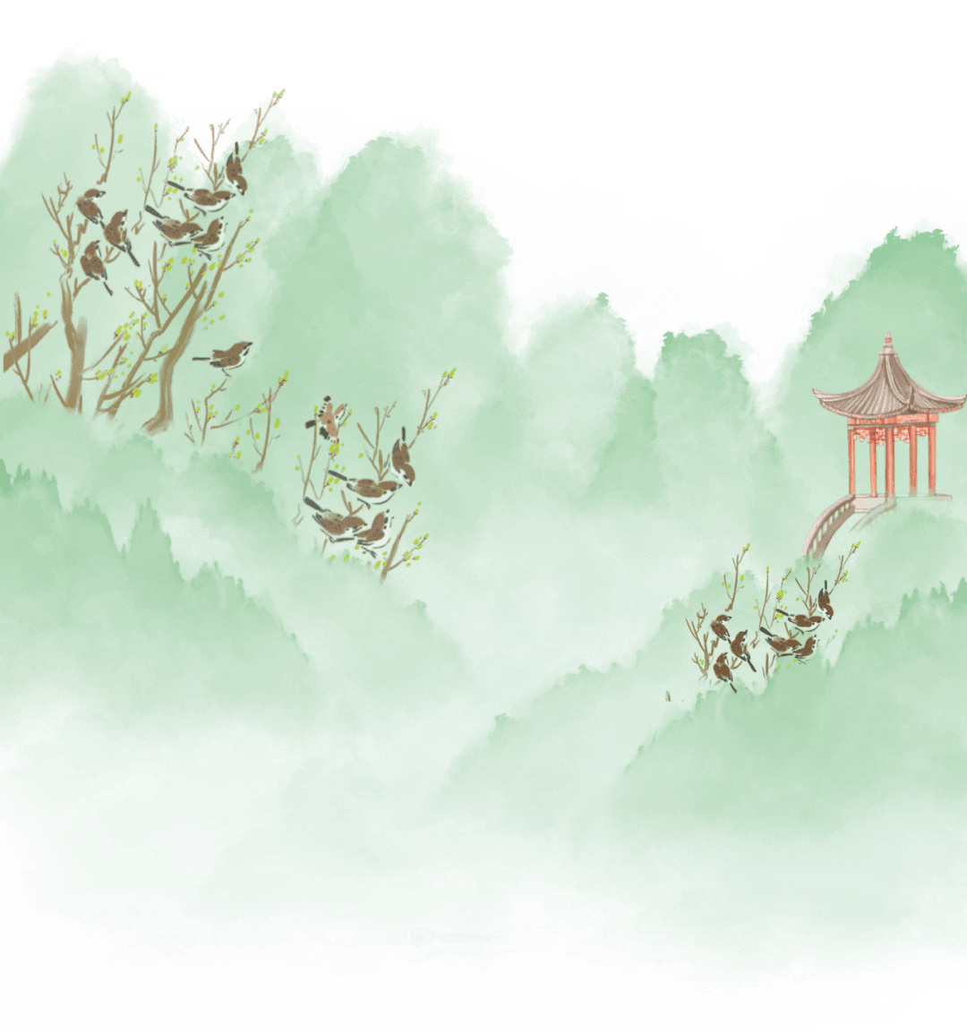 云图有声上春山听草木呢喃