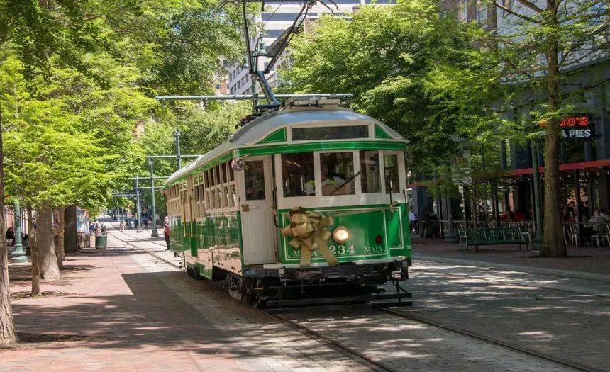 美国孟菲斯的传统有轨电车