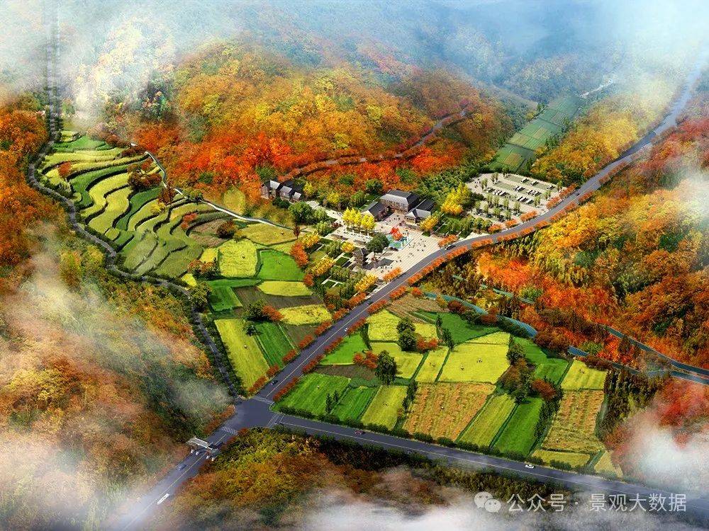 美丽乡村农田彩平这样做惊艳全场psd素材合集