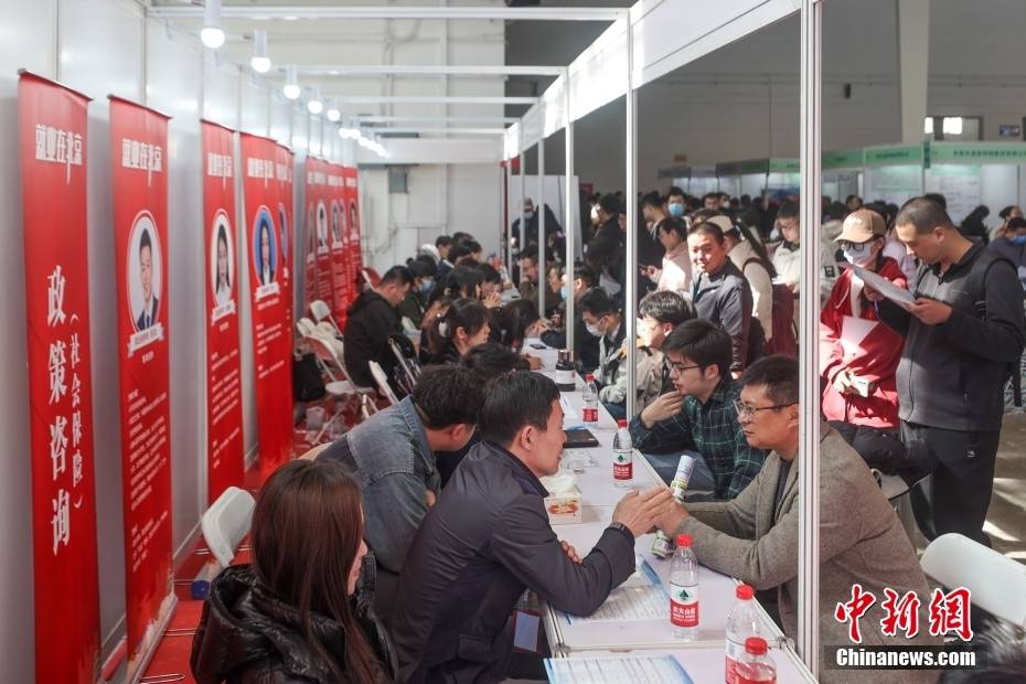 “2024年北京市大型春季现场招聘会”举办 提供就业岗位近7000个_中新社_求职者_贾天勇