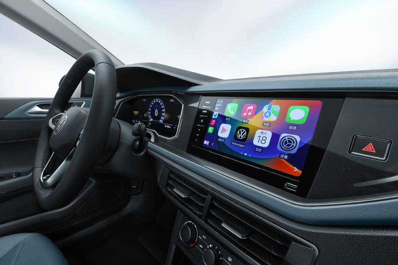 t型环抱式中控台同样是大众经典的设计风格