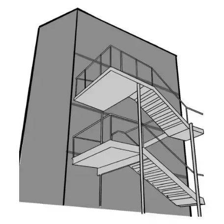 防烟楼梯间cad图片