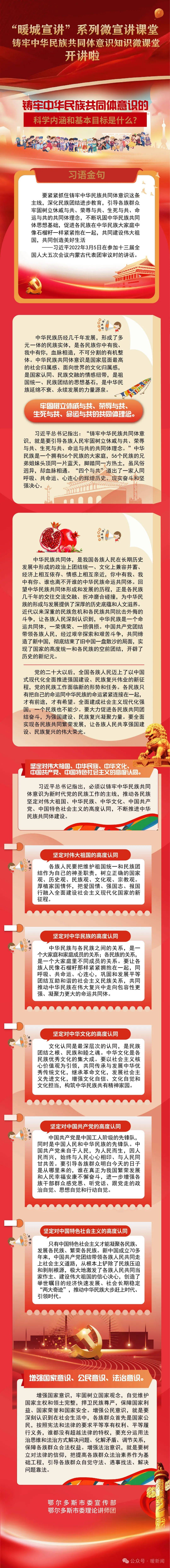 "暖城宣讲"|铸牢中华民族共同体意识知识微课堂