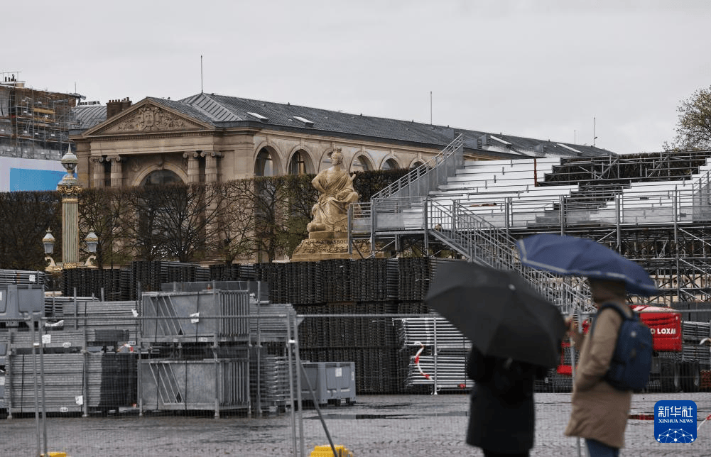 2024巴黎奥运会 | 巴黎街头奥运气氛渐浓_新华社_法国巴黎_高静