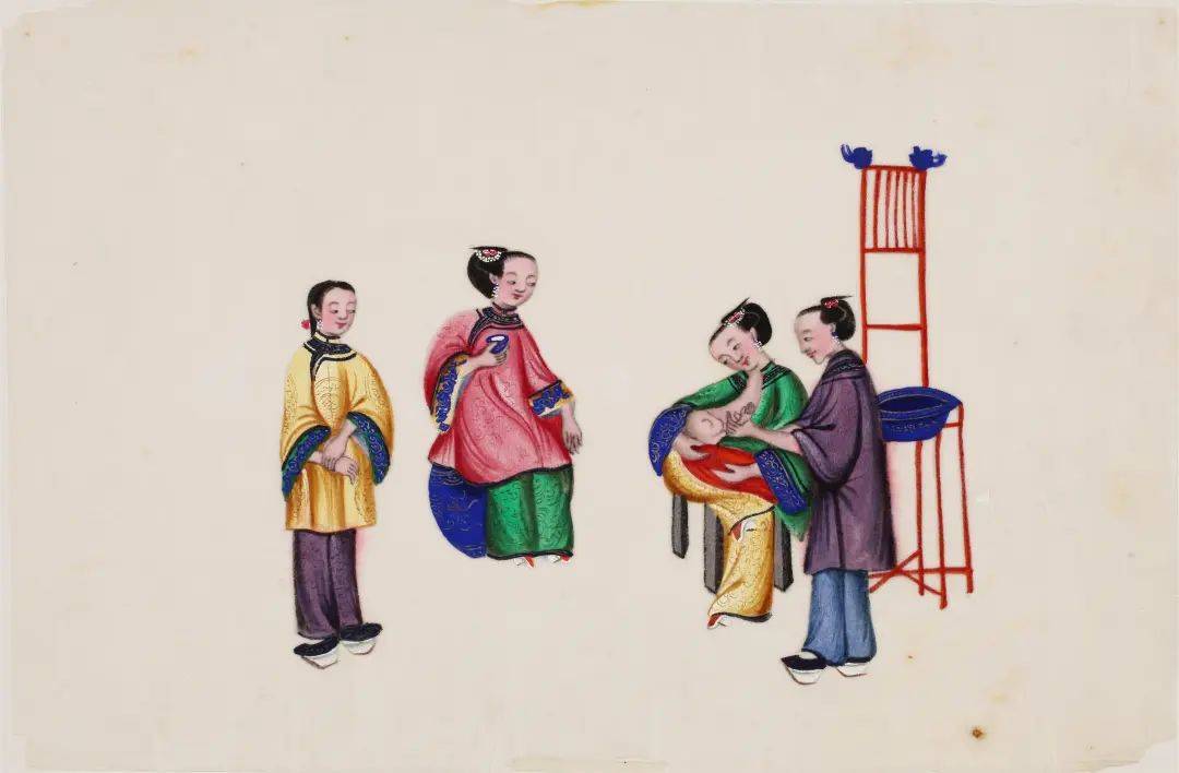 大观精品赏析不一样的明信片外销通草水彩画文末有福利