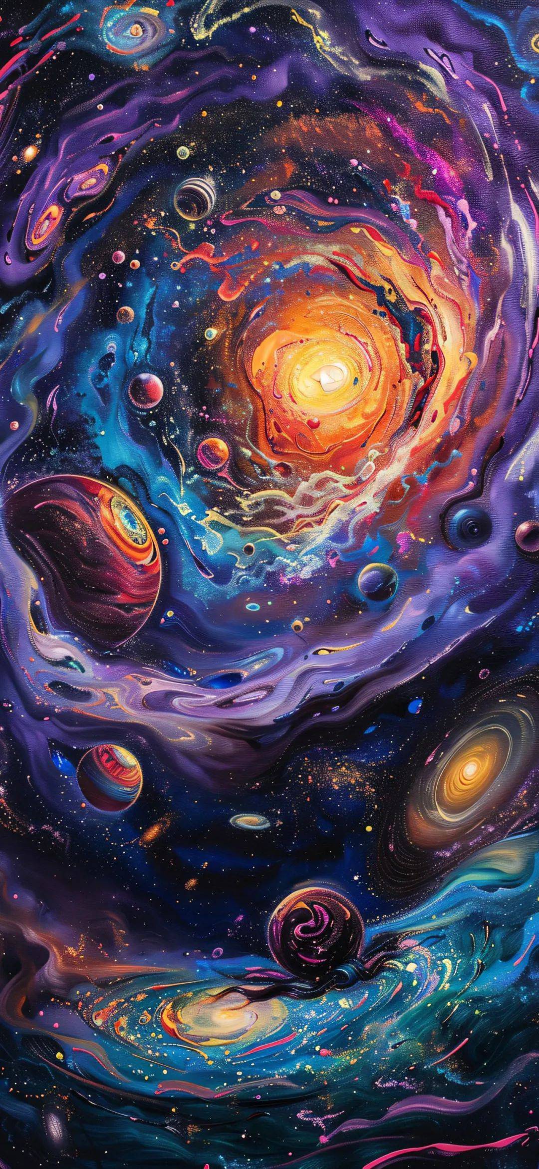壁纸合集 | 绚丽多彩的创意星系壁纸