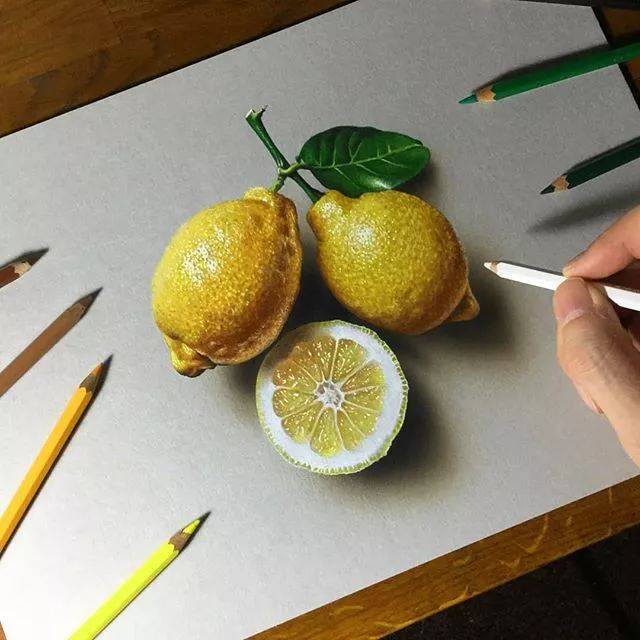 这彩铅画立体感太强了!彩铅界的写实派果然厉害!_系列_作品_绘画