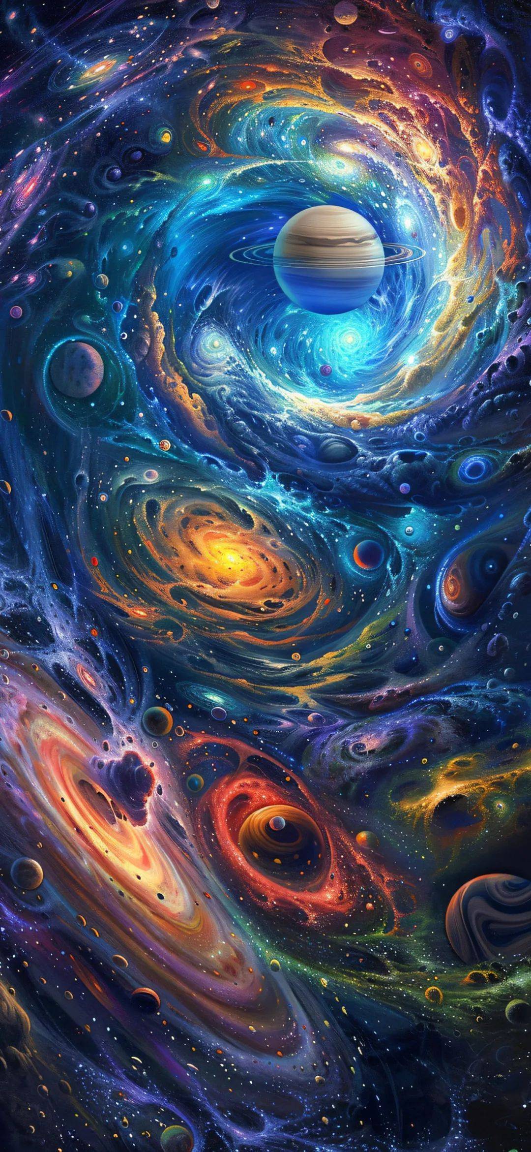 壁纸合集 | 绚丽多彩的创意星系壁纸