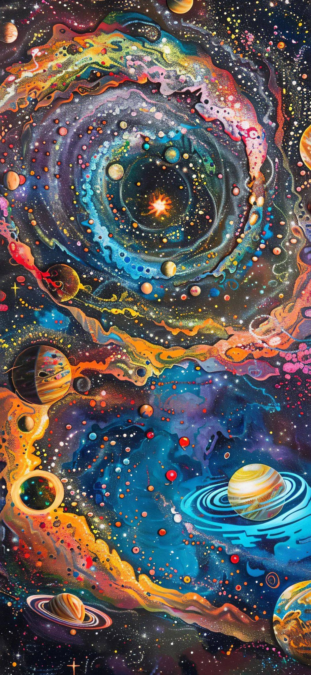 壁纸合集 | 绚丽多彩的创意星系壁纸
