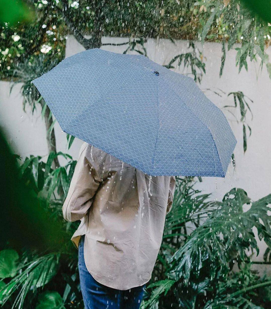 下雨天撑伞图片唯美图片