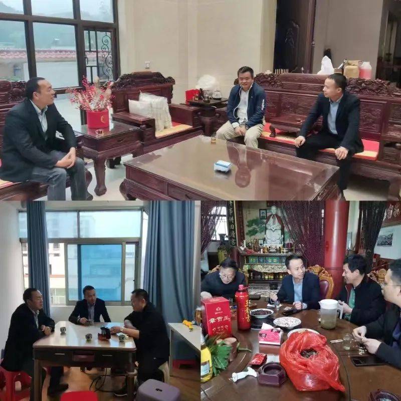 乡党委副书记,乡长肖强先后走访了中山川井贸易有限公司总经理 刘由发