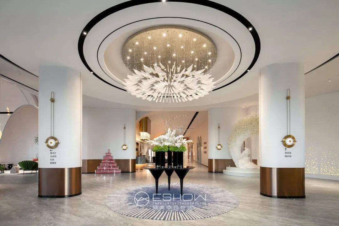易秀空间设计万余平米诺尔森婚礼艺术中心公区解读