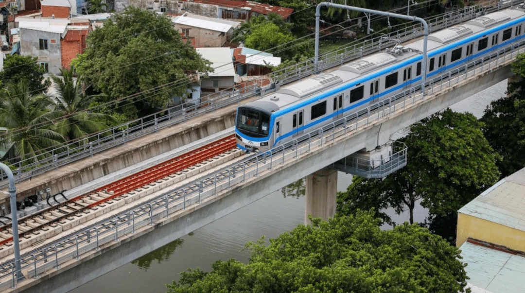 胡志明市地铁1号线首段将于7月投入运营