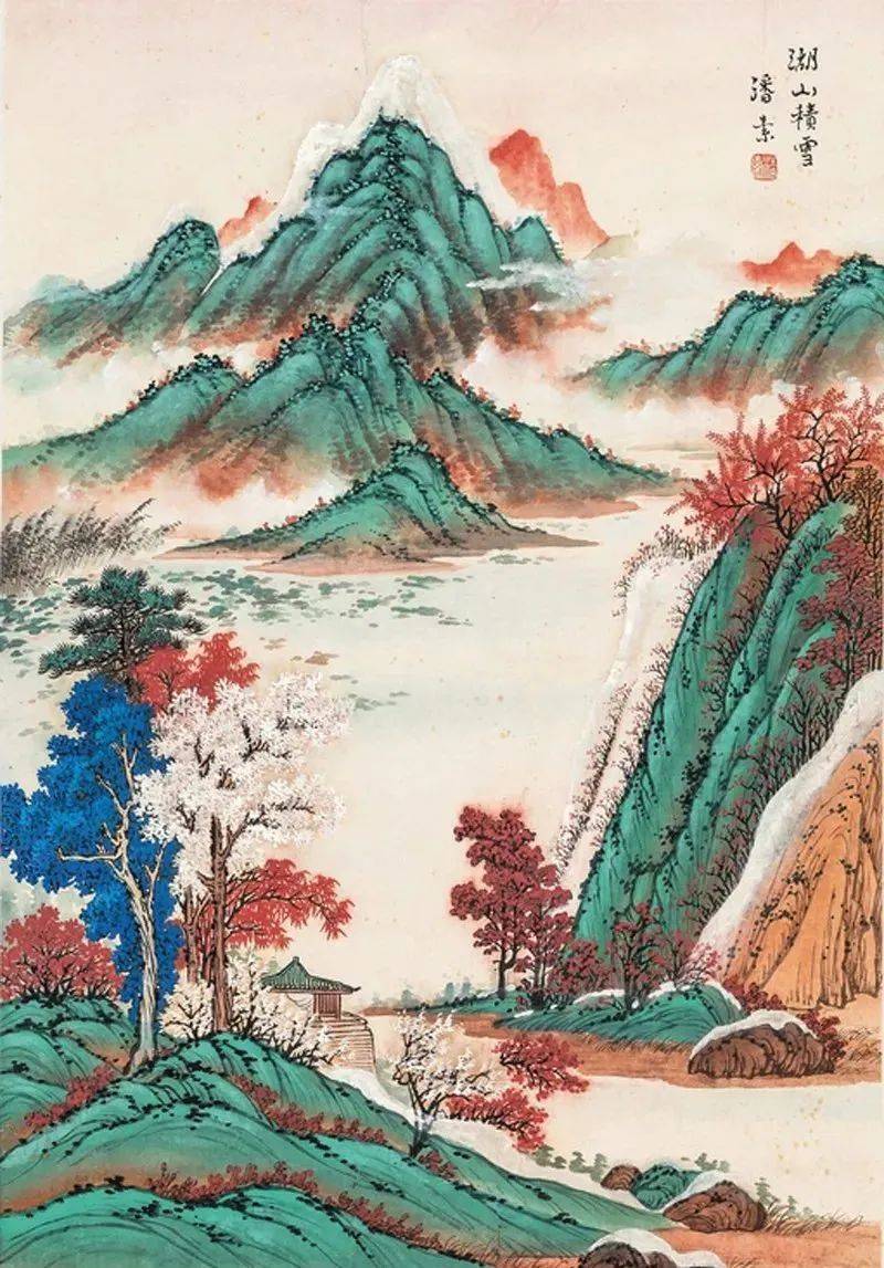 素韵流芳的青绿山水画